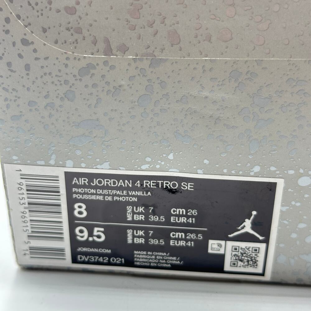 NIKE AIR JORDAN Retro SE Mid Sneakers Craft Photon Dust Gray Sz 8M 9.5W - Picture 8 of 8